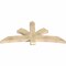 Ekena Millwork Davenport Rough Sawn Timber Gable Bracket, Douglas Fir, 72"W x 33"H x 4"D x 6"F, 11/12 Pitch GBW072X33X0406DAV00RDF - alternate 3